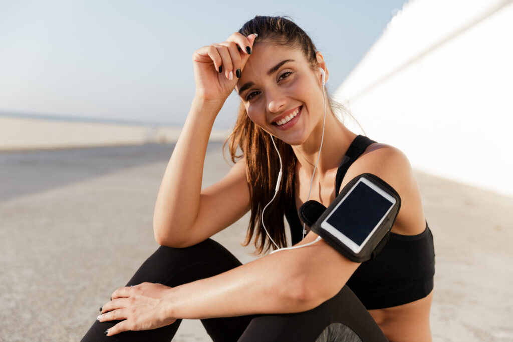 Woman active after receiving wellness injections